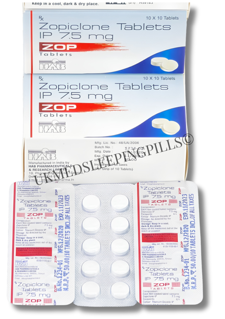zopiclone tablets ip 7.5 mg zop